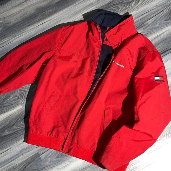 Tommy Hilfiger Jackets Coats Red Rain Coat Tommy Hilfiger